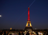 Tour Eiffel aux couleurs belges