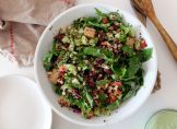 La super recette de la salade au quinoa, mais et haricots rouges de Potiron et coriandre